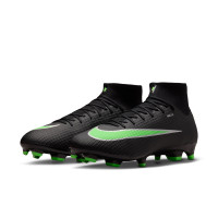 Nike Mercurial Superfly 11 Academy Gras / Kunstgras Voetbalschoenen (MG) Zwart Felgroen Zilvergrijs