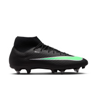 Nike Zoom Mercurial Superfly 11 Academy Crampons Vissés Chaussures de Foot (SG) Anti-Clog Noir Vert Vif Gris Argenté