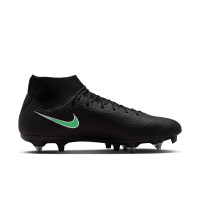 Nike Zoom Mercurial Superfly 11 Academy Crampons Vissés Chaussures de Foot (SG) Anti-Clog Noir Vert Vif Gris Argenté