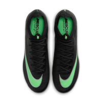 Nike Mercurial Vapor 17 Elite Crampons Vissés Chaussures de Foot (SG) Noir Vert Vif Gris Argenté