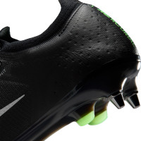 Nike Mercurial Vapor 17 Elite Crampons Vissés Chaussures de Foot (SG) Noir Vert Vif Gris Argenté