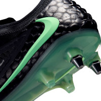 Nike Phantom 6 Low Elite Crampons Vissés Chaussures de Foot (SG) Pro Player Noir Vert Vif