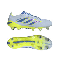 adidas Predator Elite Crampons Vissés Chaussures de Foot (SG) Bleu Clair Bleu Jaune