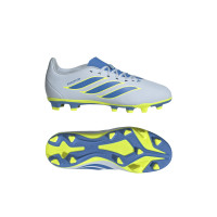 adidas Predator Club Gras / Kunstgras Voetbalschoenen (MG) Kids Lichtblauw Blauw Geel
