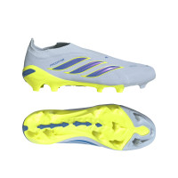 adidas Predator League Veterloze Gras Voetbalschoenen (FG) Lichtblauw Blauw Geel