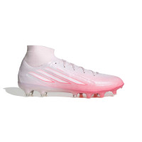 adidas F50 Sparkfusion Pro Gazon Naturel Artificiel Chaussures de Foot (MG) Femmes Rose Blanc