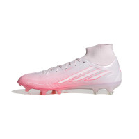 adidas F50 Sparkfusion Pro Gazon Naturel Artificiel Chaussures de Foot (MG) Femmes Rose Blanc