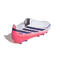 adidas F50 Hyperfast League Gazon Artificiel Chaussures de Foot (AG) Blanc Mauve Rose