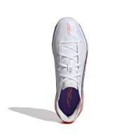 adidas F50 Hyperfast Elite Gazon Naturel Chaussures de Foot (FG) Enfants Blanc Mauve Rose