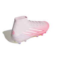 adidas F50 Sparkfusion Elite Gras / Kunstgras Voetbalschoenen (MG) Dames Roze Wit