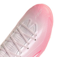 adidas F50 Sparkfusion Elite Gras / Kunstgras Voetbalschoenen (MG) Dames Roze Wit