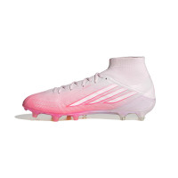 adidas F50 Sparkfusion Elite Gras / Kunstgras Voetbalschoenen (MG) Dames Roze Wit