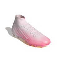 adidas F50 Sparkfusion Elite Gras / Kunstgras Voetbalschoenen (MG) Dames Roze Wit