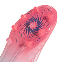 adidas F50 Sparkfusion League Veterloze Gras / Kunstgras Voetbalschoenen (MG) Dames Roze Wit