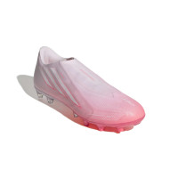 adidas F50 Sparkfusion League Veterloze Gras / Kunstgras Voetbalschoenen (MG) Dames Roze Wit
