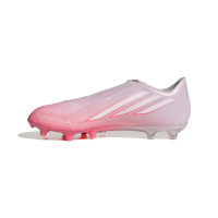 adidas F50 Sparkfusion League Veterloze Gras / Kunstgras Voetbalschoenen (MG) Dames Roze Wit