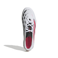 adidas Predator League Gras Voetbalschoenen (FG) Wit Zwart Roze