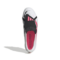 adidas Predator League FT IJzeren-Nop Voetbalschoenen (SG) Wit Zwart Roze
