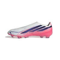 adidas F50 Hyperfast Pro Gazon Naturel Chaussures de Foot (FG) Blanc Mauve Rose