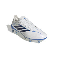 adidas Copa Pure IV Elite IJzeren-Nop Voetbalschoenen (SG) Wit Blauw Donkerblauw