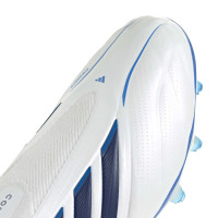 adidas Copa Pure IV Elite Veterloze Gras Voetbalschoenen (FG) Wit Blauw Donkerblauw
