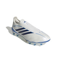 adidas Copa Pure IV Elite Veterloze Gras Voetbalschoenen (FG) Wit Blauw Donkerblauw
