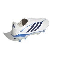 adidas Copa Pure IV Elite Veterloze IJzeren-Nop Voetbalschoenen (SG) Wit Blauw Donkerblauw