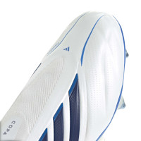 adidas Copa Pure IV Elite Veterloze IJzeren-Nop Voetbalschoenen (SG) Wit Blauw Donkerblauw