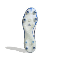 adidas Copa Pure IV Elite Veterloze IJzeren-Nop Voetbalschoenen (SG) Wit Blauw Donkerblauw