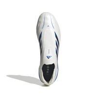 adidas Copa Pure IV Elite Veterloze IJzeren-Nop Voetbalschoenen (SG) Wit Blauw Donkerblauw