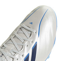 adidas Copa Pure IV Pro Gazon Naturel Chaussures de Foot (FG) Blanc Bleu Bleu Foncé