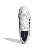 adidas Copa Pure IV Pro Gazon Naturel Chaussures de Foot (FG) Blanc Bleu Bleu Foncé