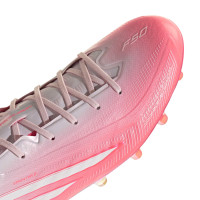 adidas F50 Sparkfusion Elite Gras / Kunstgras Voetbalschoenen (MG) Dames Roze Wit