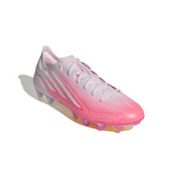 adidas F50 Sparkfusion Elite Gras / Kunstgras Voetbalschoenen (MG) Dames Roze Wit