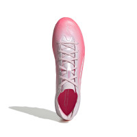 adidas F50 Sparkfusion Elite Gras / Kunstgras Voetbalschoenen (MG) Dames Roze Wit
