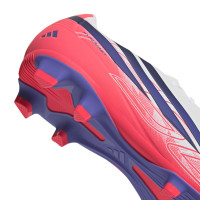 adidas F50 Hyperfast Club Gras / Kunstgras Voetbalschoenen (MG) Wit Paars Roze