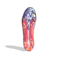 adidas F50 Hyperfast Elite Gras Voetbalschoenen (FG) Wit Paars Roze