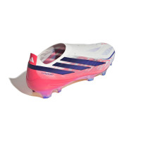 adidas F50 Hyperfast Elite Veterloze Gras Voetbalschoenen (FG) Wit Paars Roze