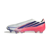 adidas F50 Hyperfast Elite Veterloze Gras Voetbalschoenen (FG) Wit Paars Roze