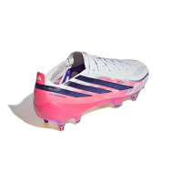 adidas F50 Hyperfast Elite Crampons Vissés Chaussures de Foot (SG) Blanc Mauve Rose