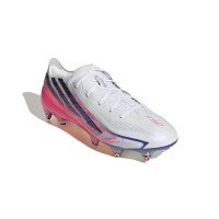 adidas F50 Hyperfast Elite Crampons Vissés Chaussures de Foot (SG) Blanc Mauve Rose