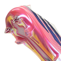 adidas F50 Hyperfast Elite Sans Lacets Crampons Vissés Chaussures de Foot (SG) Blanc Mauve Rose