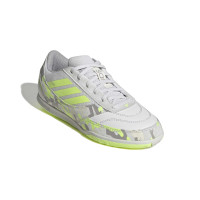 adidas Top Sala Competition II Chaussures de Foot en Salle (IN) Enfants Gris Clair Vert Clair Lime