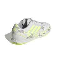 adidas Top Sala Competition II Chaussures de Foot en Salle (IN) Enfants Gris Clair Vert Clair Lime