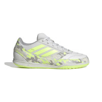 adidas Top Sala Competition II Chaussures de Foot en Salle (IN) Enfants Gris Clair Vert Clair Lime