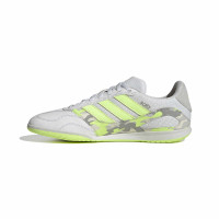 adidas Super Sala III Zaalvoetbalschoenen (IN) Lichtgrijs Lichtgroen Lime