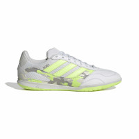 adidas Super Sala III Zaalvoetbalschoenen (IN) Lichtgrijs Lichtgroen Lime