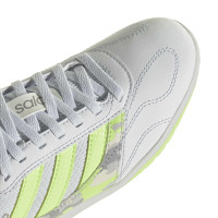 adidas Super Sala III Chaussures de Foot en Salle (IN) Enfants Gris Clair Vert Clair Lime