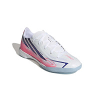 adidas F50 Hyperfast League Chaussures de Foot en Salle (IN) Enfants Blanc Mauve Rose