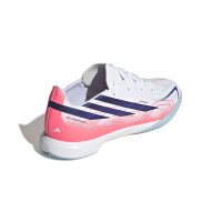 adidas F50 Hyperfast League Chaussures de Foot en Salle (IN) Enfants Blanc Mauve Rose